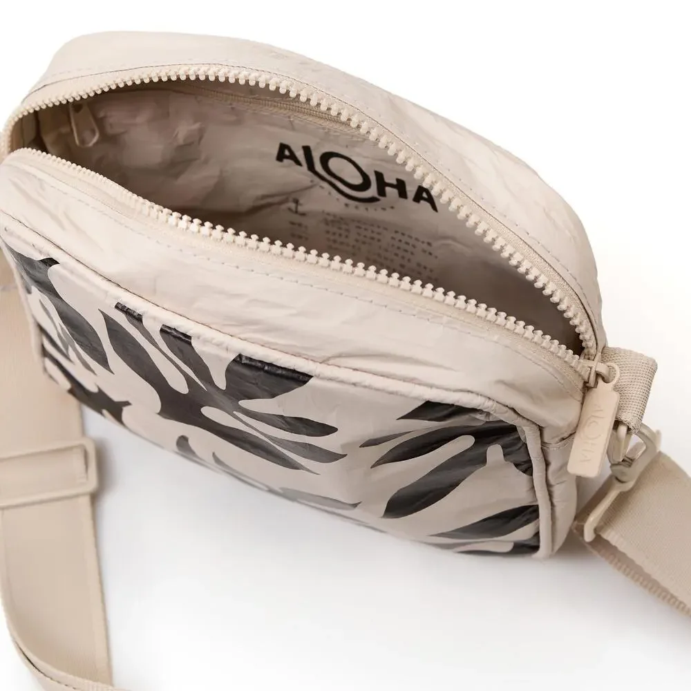 Aloha Collection• LE TOUR OLA Cross Body Bag Purse Black On Sandstone - Picture 10 of 12